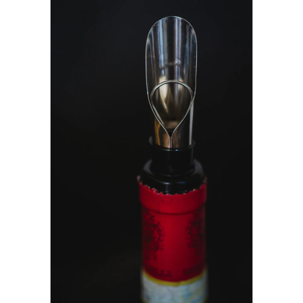 BarCraft Wine Pourer with Stopper Stainless Steel Set 2 Piece