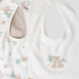 Little Linen Bushland Bear Baby Jersey Bib (Pack of 5) | Minimax