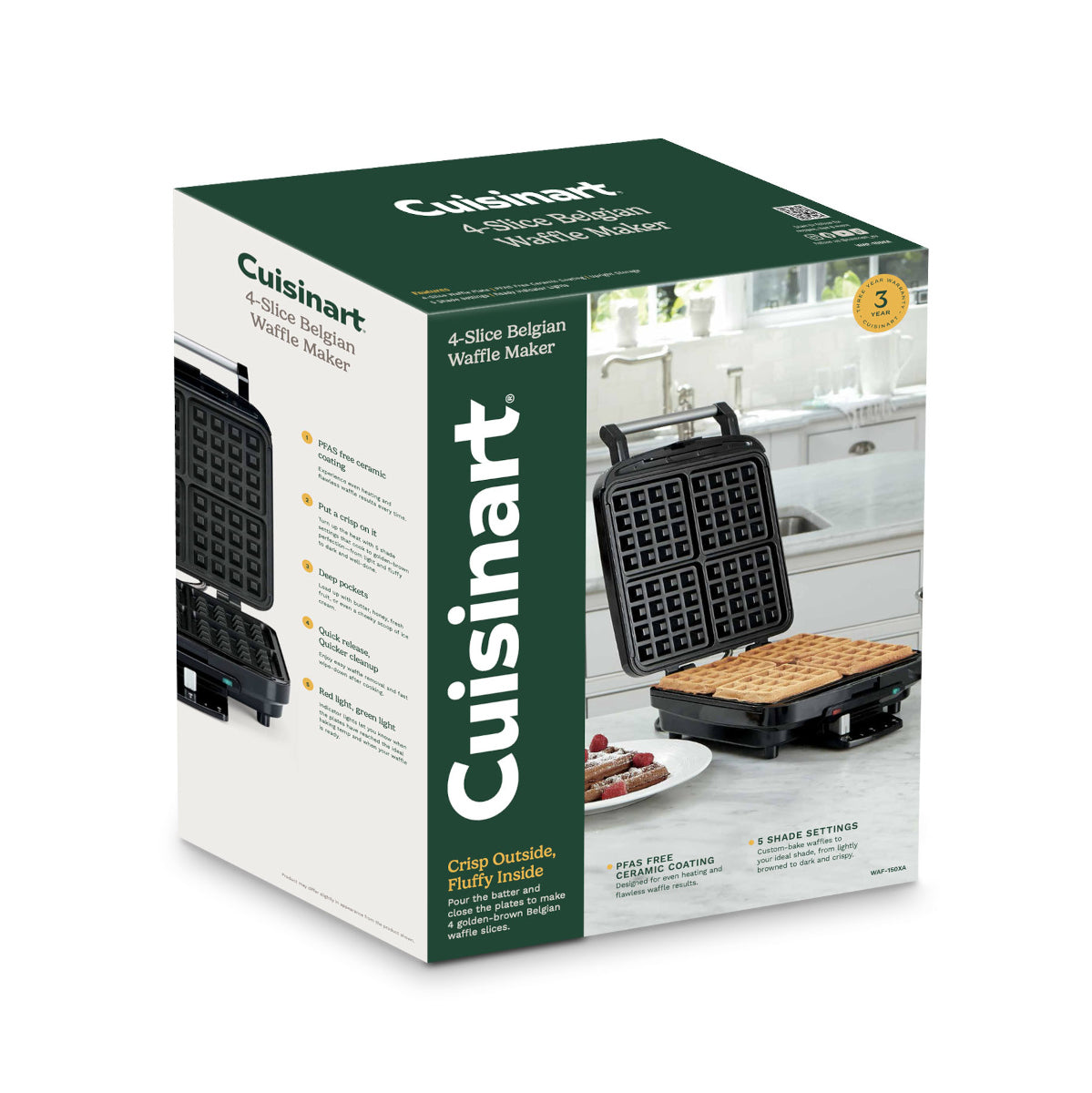 Cuisinart Belgian Waffle Maker Square 4 Slice | Minimax