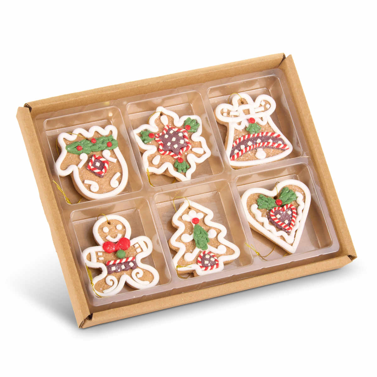 RAZ Mini Gingebread Cookie Decoration (Box of 6)
