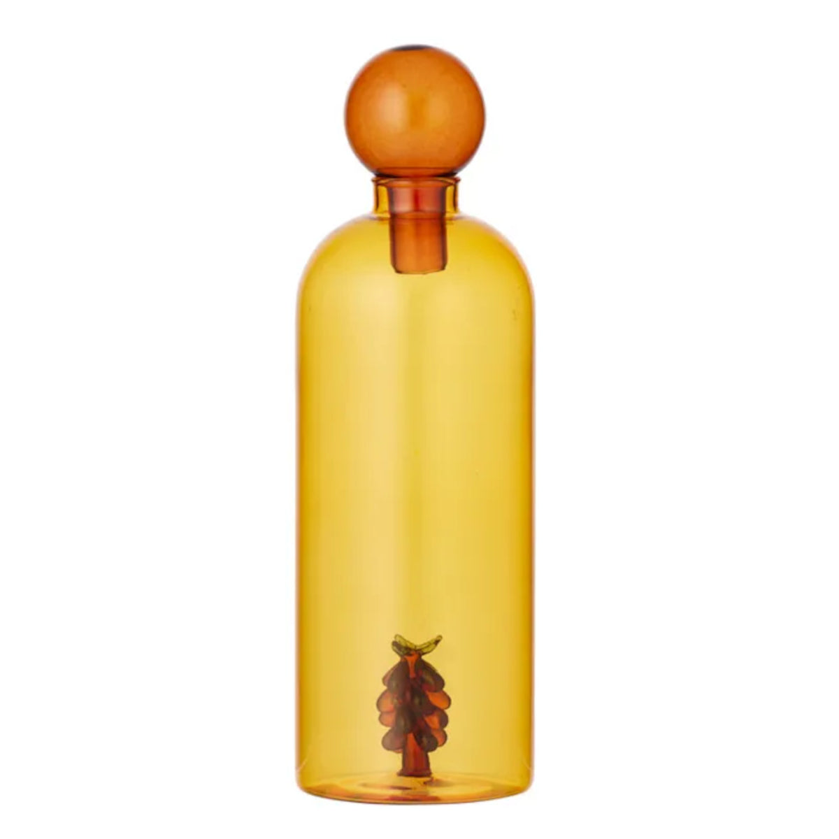 Assemble Vinegar Glass Bottle Amber 6.5x21.5cm