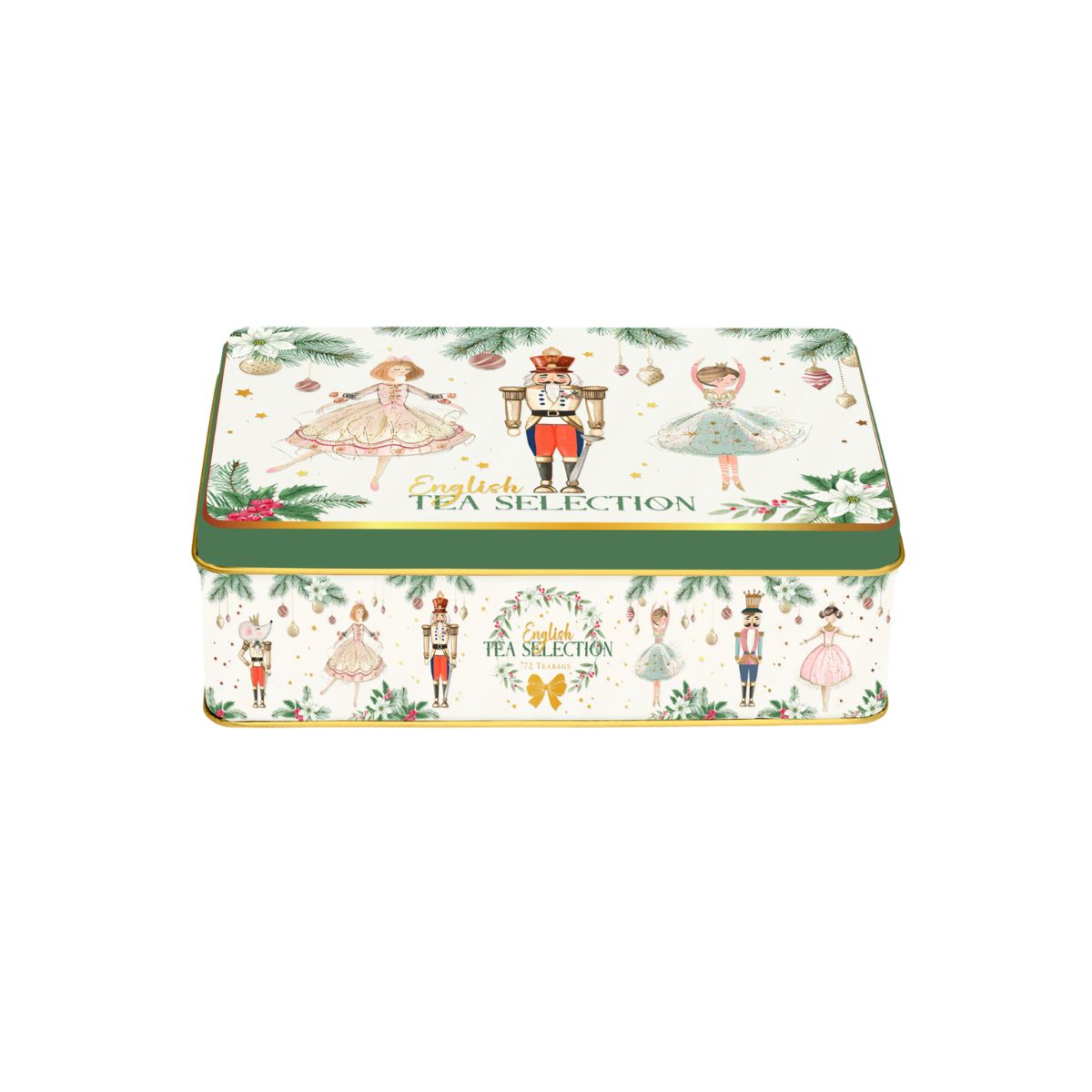 New English Teas Nutcracker Selection Tin 72 Teabags