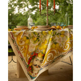 Tessitura Toscana Telerie Zagara Linen Cotton Tablecloth 160x230cm