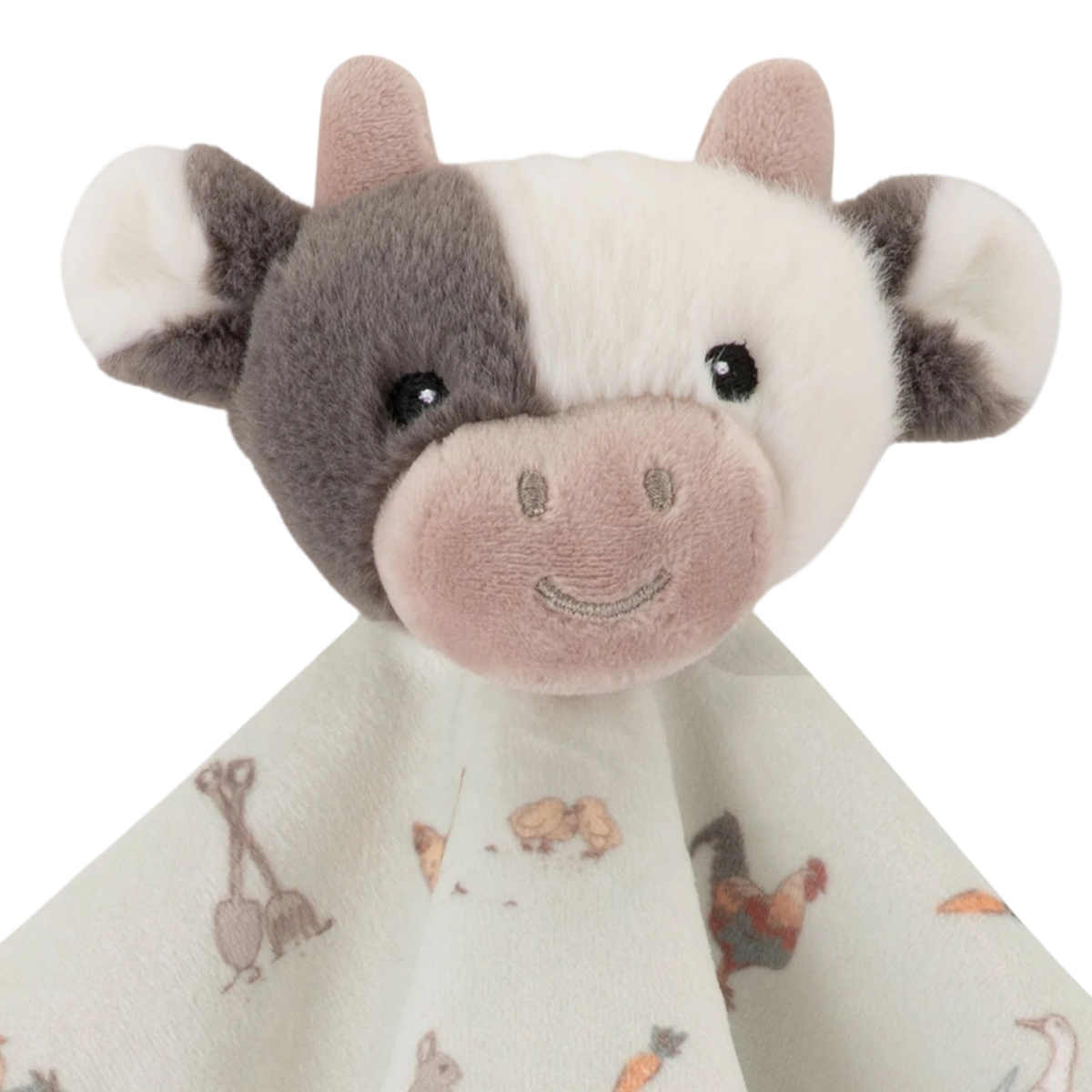 The Little Linen Co Baby Lovie/Comforter Farmyard Cow | Minimax