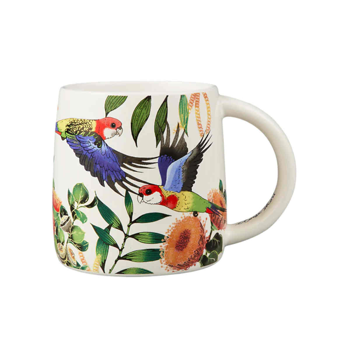 Maxwell & Williams Eloise Short Native Grace Eastern Rosella Mug | Minimax