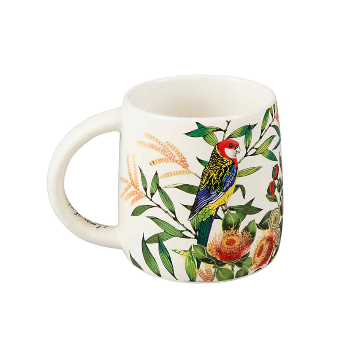 Maxwell & Williams Eloise Short Native Grace Eastern Rosella Mug | Minimax