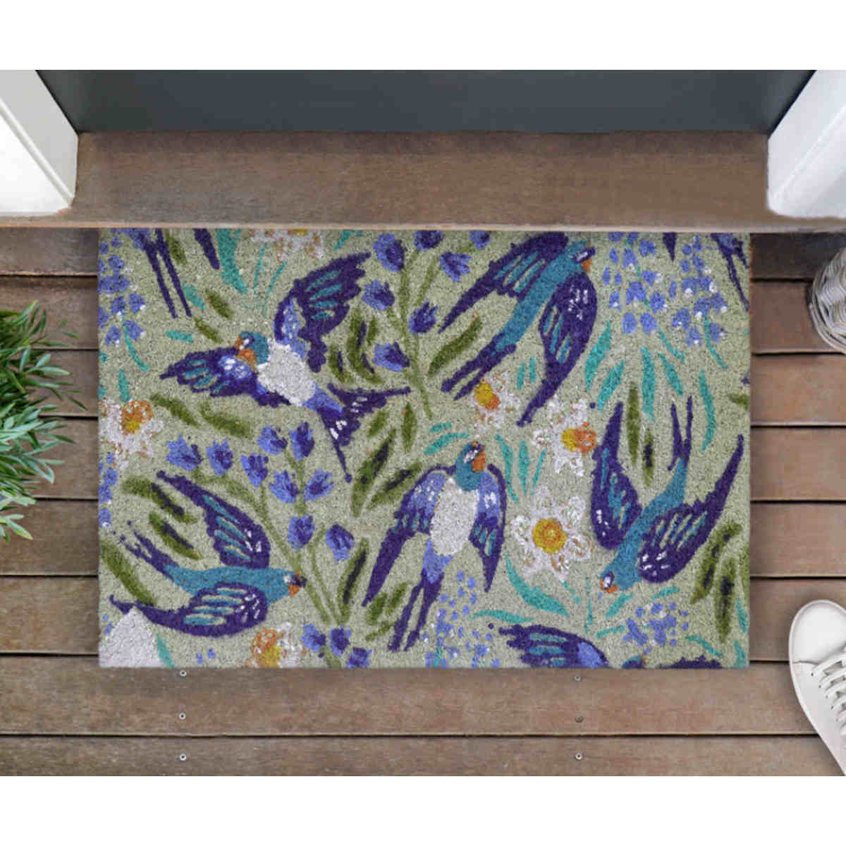 Swallows Doormat Blue 40 x 60cm | Minimax