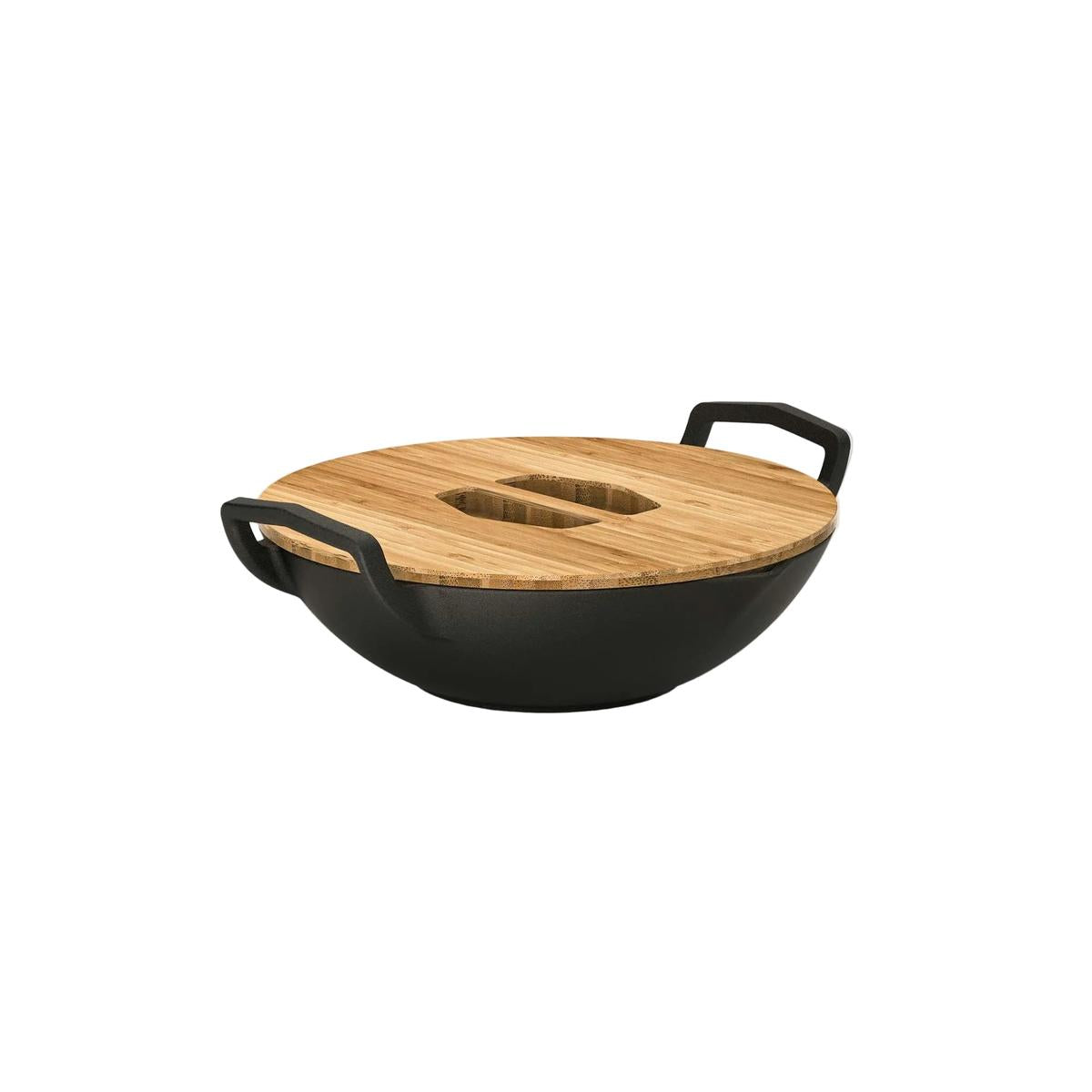 31cm Cast Iron Takumi Wok Set