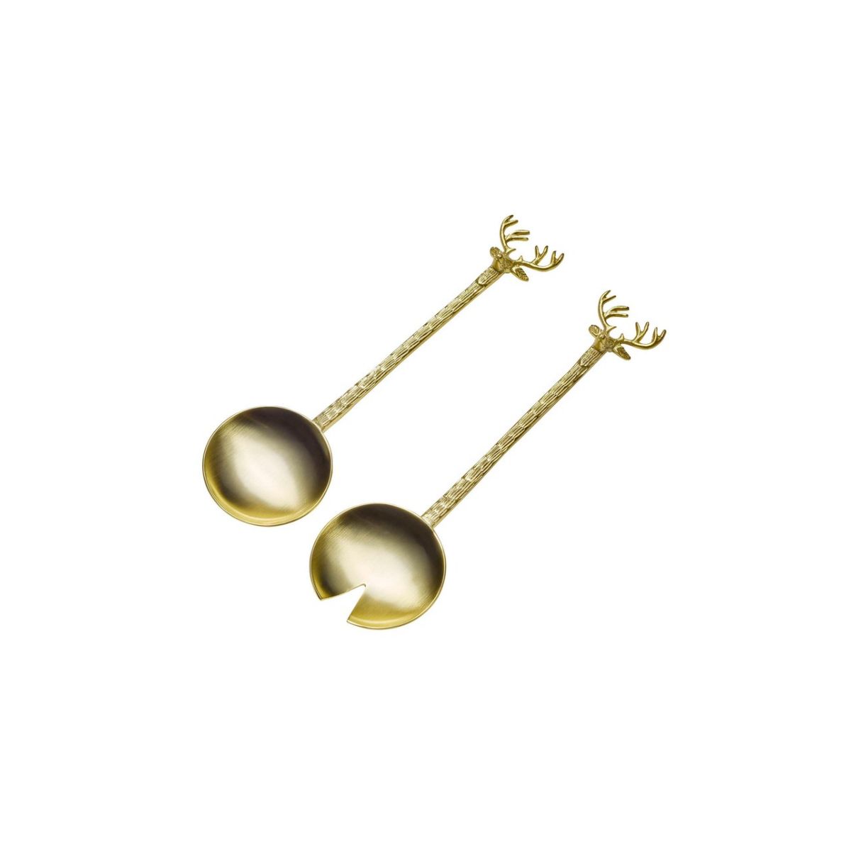 Casero Rudolph Salad Servers Gold Set of 2