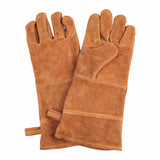 Urban Grill Leather BBQ Gloves Tan 38cm