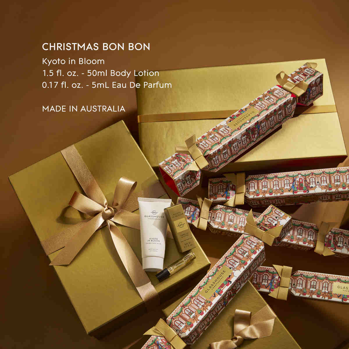 Glasshouse Fragrances Kyoto in Bloom Christmas Bon Bon 2026 Eau de Parfum and Body Lotion | Minimax