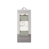 Little Linen Farmyard Lamb Baby Towelling Wash Cloths (Pack of 6) | Minimax