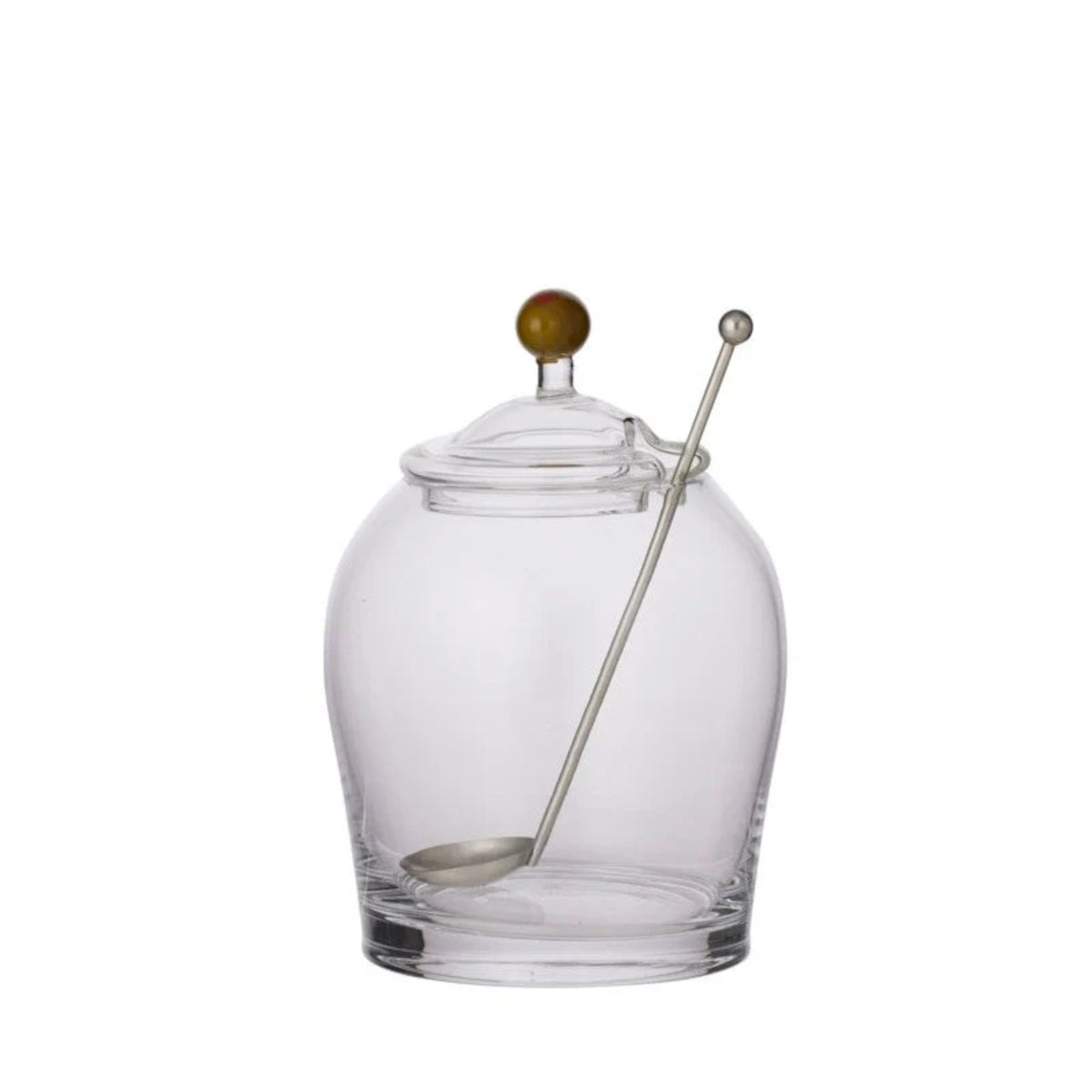 Assemble Emelia Glass Olive Jar with Spoon 10x16cm | Minimax