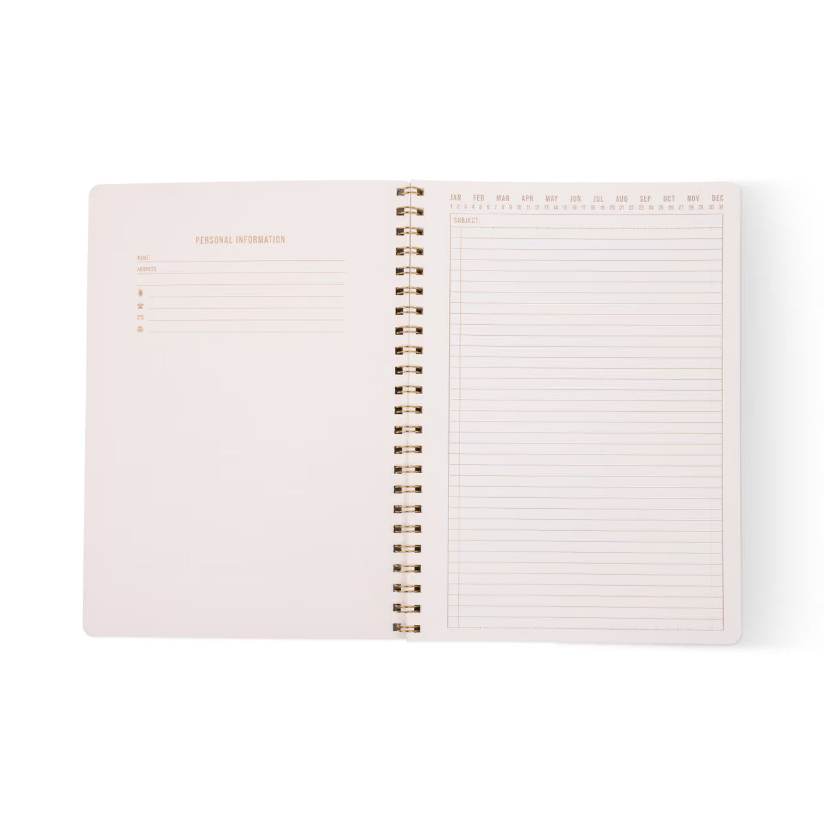 Designworks Ink Vine Twin Wire Notebook Green 21x29cm | Minimax