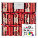 Pure Christmas Lux Poinsettia Cracker Red 36cm (Set of 6) | Minimax