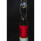 BarCraft Wine Pourer with Stopper Stainless Steel Set 2 Piece