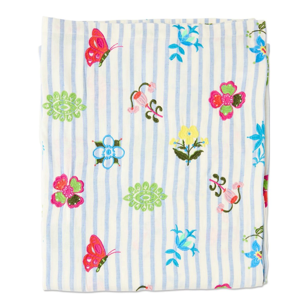 Kip&Co x Anna Spiro Malabar Floral Embroidered Tablecloth 350x180cm