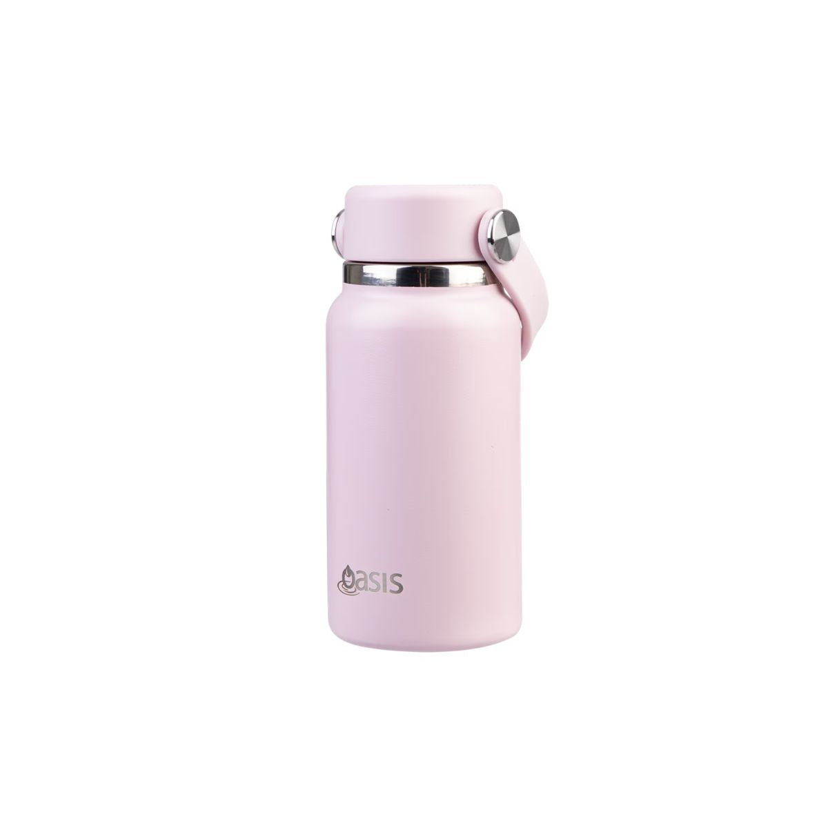 Oasis Stainless Steel Double Wall Insulated Mini Bottle Pink 200ml
