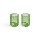 Fazeek Wave Tumbler Green 380ml Set of 2