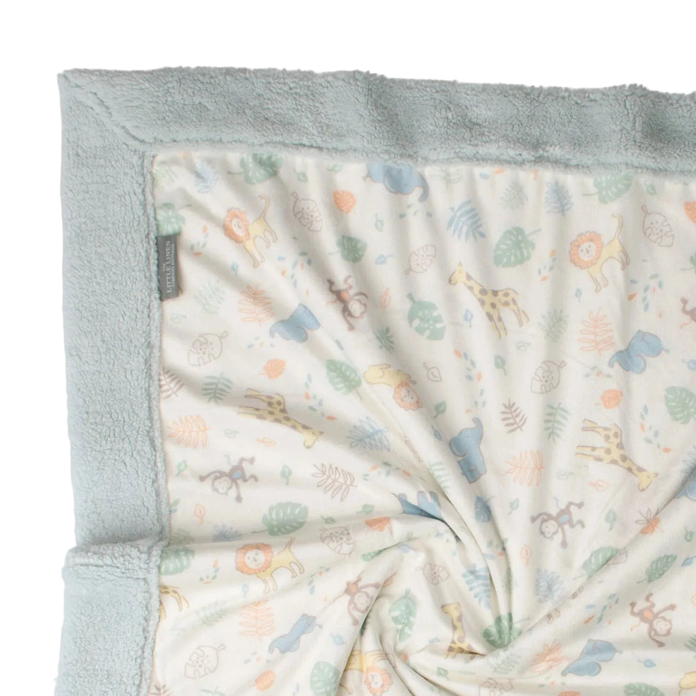 Little Linen Savanna Giraffe Snuggle Blanket | Minimax