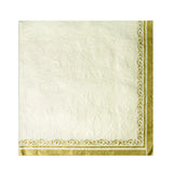 Assemble Embossed Napkin Gold/White 3 Ply 33cm (Pack of 20) | Minimax