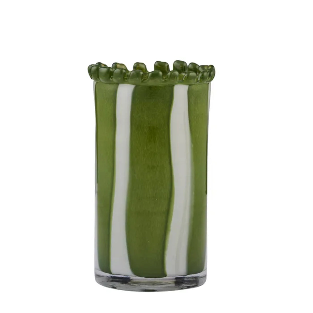 Coast To Coast Home Pettine Glass Vase Green 12.5x23.5cm | Minimax