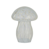 Mushroom Glass LED Lamp White 21cm