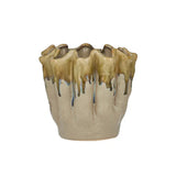 Coast to Coast Emery Ruffle Pot Taupe 17x15cm | Minimax