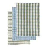 Assemble Kit Recycled Cotton Tea Towel Olive 50x70cm (Set of 3) | Minimax