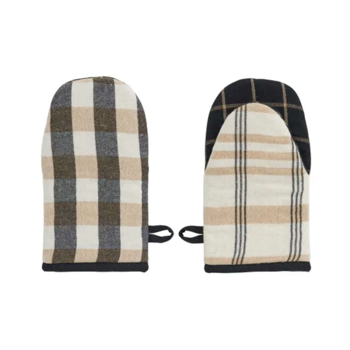Assemble Kit Recycled Cotton Mitt Black 15x28cm | Minimax