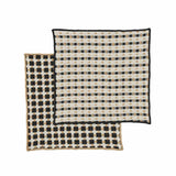 Assemble Kit Recycled Cotton Dishcloth Black 25cm (Set of 2) | Minimax