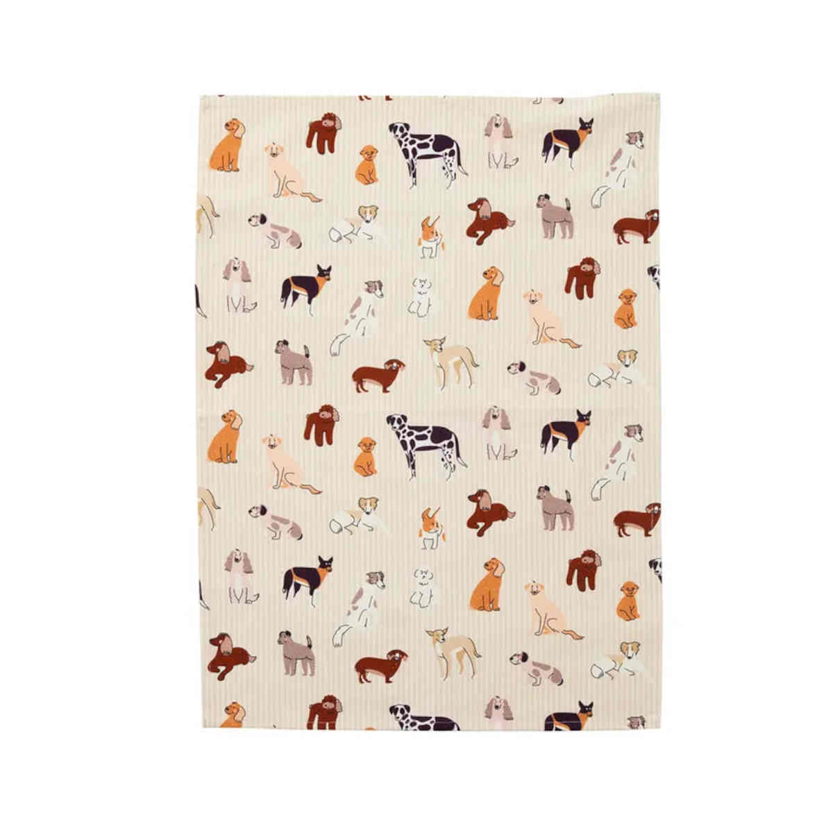 Assemble Le Chien Cotton Teatowel Multi 50x70cm | Minimax
