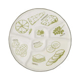 Assemble Deli Ceramic Divided Platter Green 35cm | Minimax
