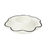 Assemble Winslow Ceramic Egg Cup Ivory/Black 11x3cm | Minimax