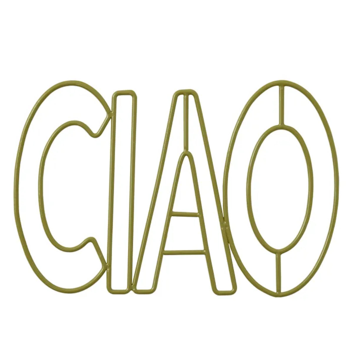 Assemble CIAO Metal Trivet Olive 24.5x16cm | Minimax