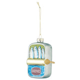 Gala Sardine Tin Ornament Glass Silver 7x3x10cm | Minimax