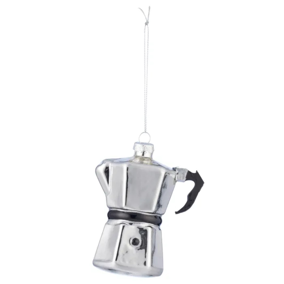 Gala Stove Top Coffee Maker Ornament Glass Silver 9x11cm | Minimax