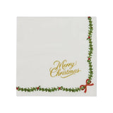 Gala Merry Xmas Napkin White 3 Ply 33cm (Pack of 20) | Minimax