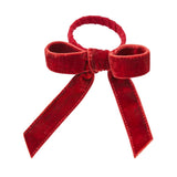 Gala Velvet Bow Napkin Ring Metal/Fabric Red 12cm | Minimax