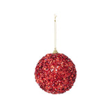 Gala Encrusted Bauble Foam Red 10cm | Minimax