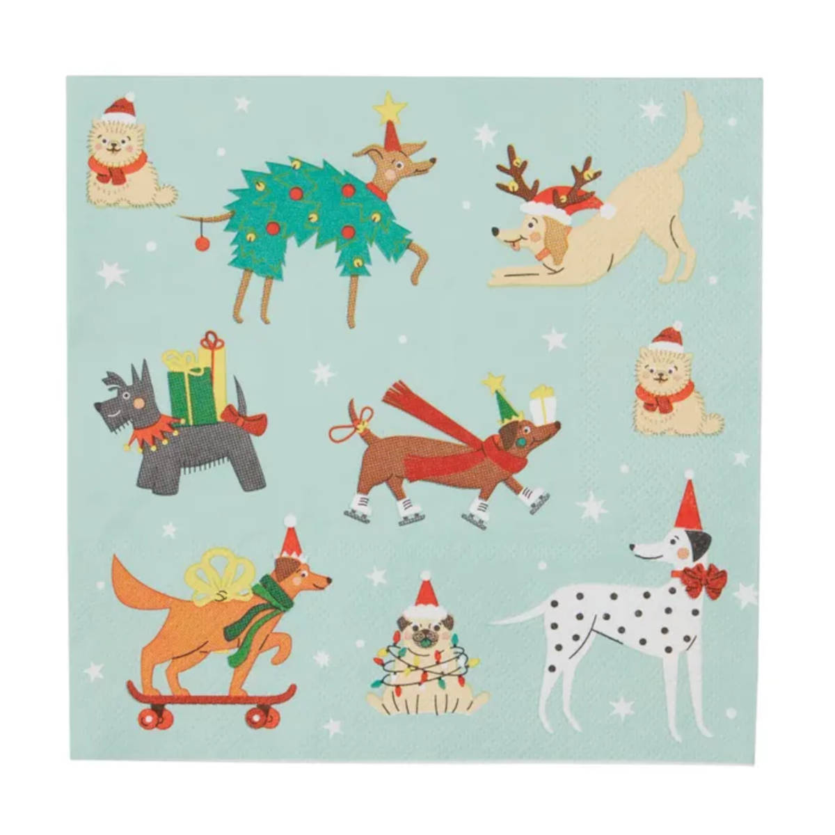 Gala Holiday Dogs Napkin Multi 3 Ply 33cm (Pack of 20) | Minimax