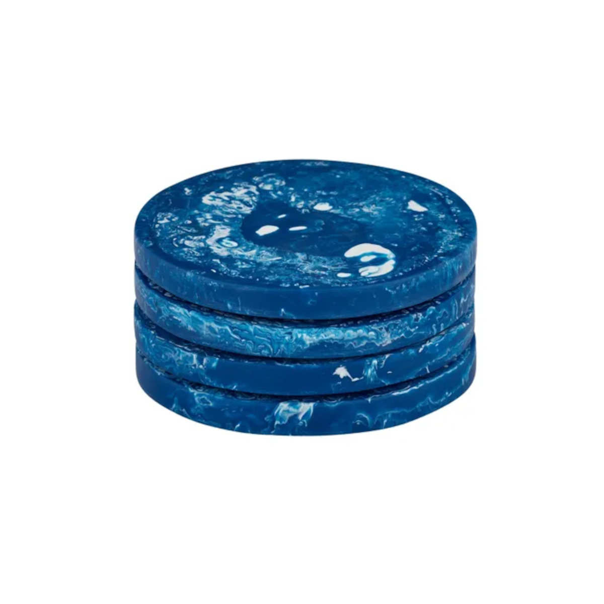 Coast to Coast Kip Cobalt Resin Coaster Set of 4 | Minimax