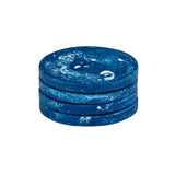 Coast to Coast Kip Cobalt Resin Coaster Set of 4 | Minimax