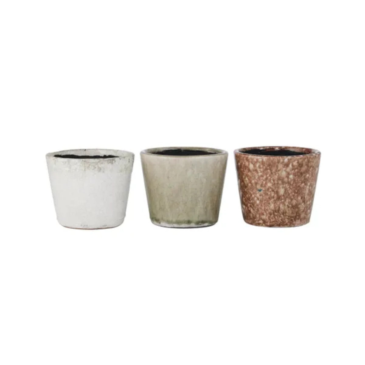 Triad Natural Ceramic Pots 14 x 12cm Assorted (price per item) | Minimax