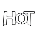 Metal Hot Trivet Black 24.5 x 16cm