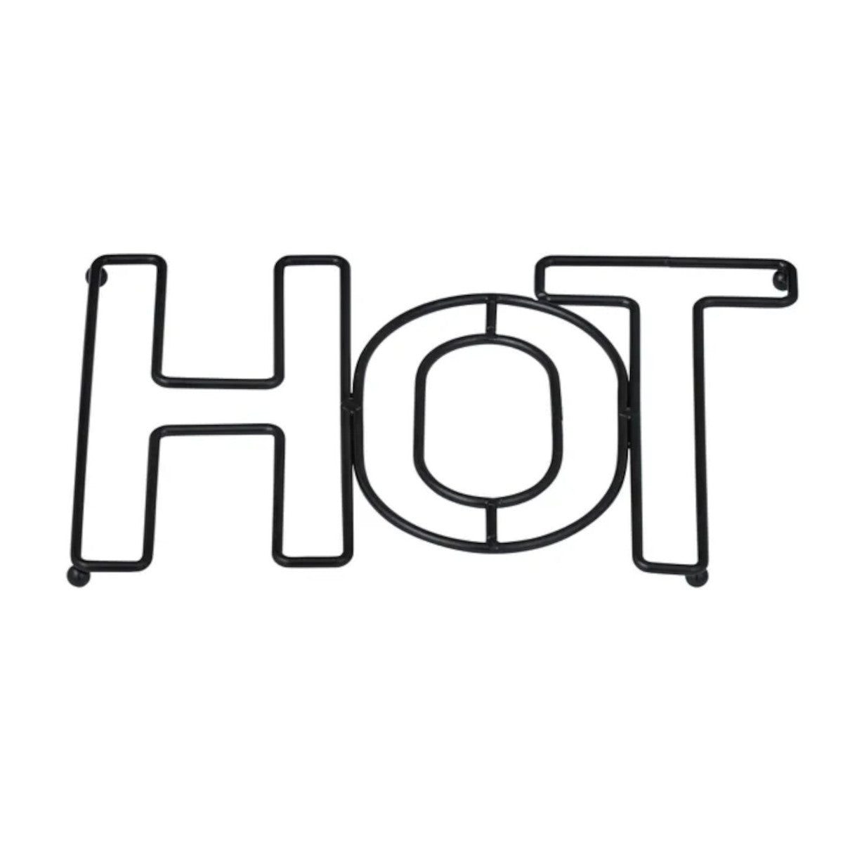 Metal Hot Trivet Black 24.5 x 16cm