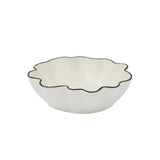 Winslow Ceramic Bowl Ivory & Black 24 x 6cm | Minimax