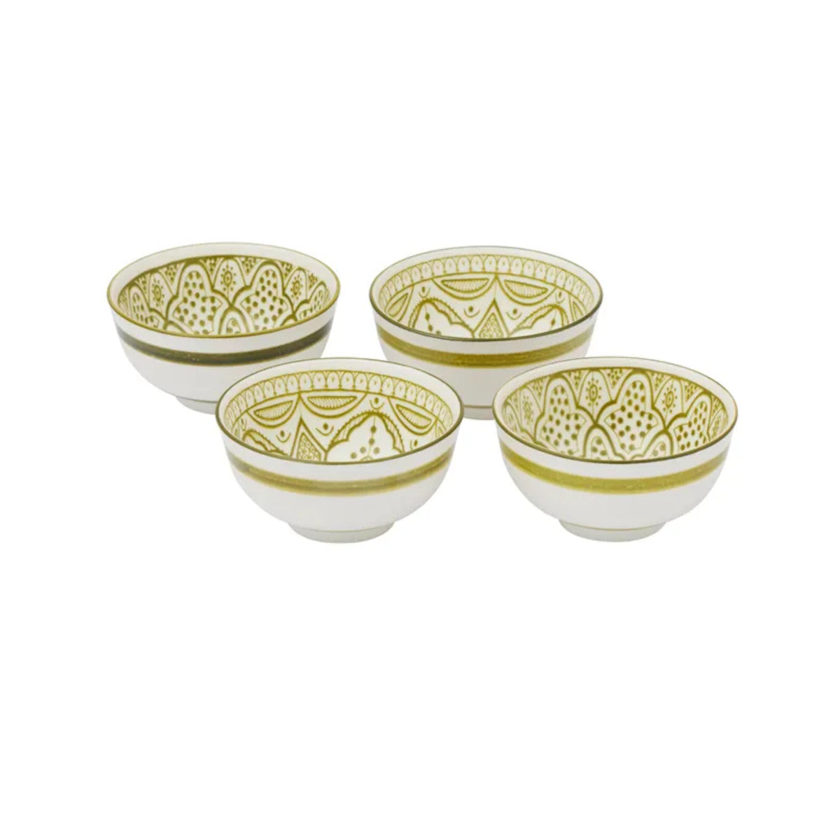 Ava Ceramic Bowl Olive 9.5x5cm (Set of 4) | Minimax
