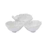 Bird On Ceramic Bowl White 3 Piece 18x20x7cm | Minimax