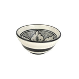 Aleah Ceramic Bowl Black & White  9x9x4cm | Minimax